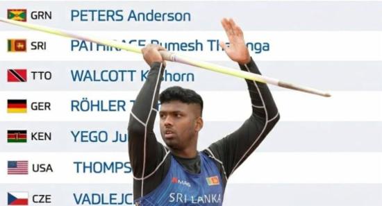 Rumesh Wins Silver in Javelin Throw at RDL '26